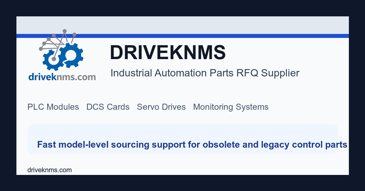 Controller Cards Automation Parts RFQ | DRIVEKNMS