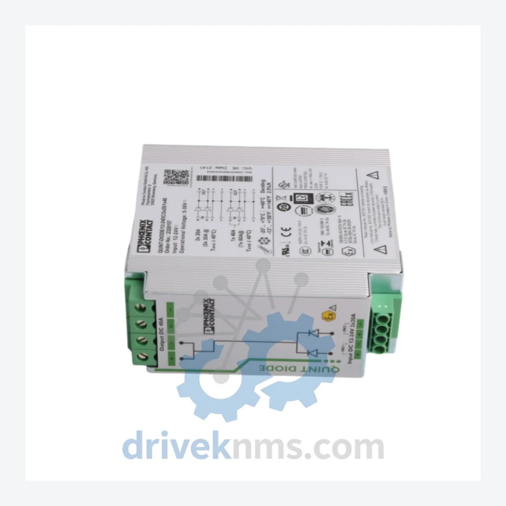 Phoenix Contact 2320157 QUINT-DIODE/12-24DC/2×20/1×40 Redundancy Module – Obsolete QUINT Series Spare Part