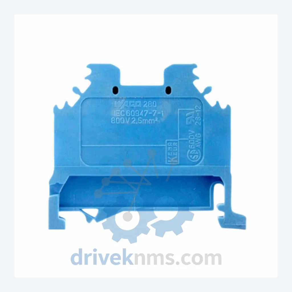 WAGO 280-104 Through Terminal Block – 280 Series DIN Rail Connector Spare Part