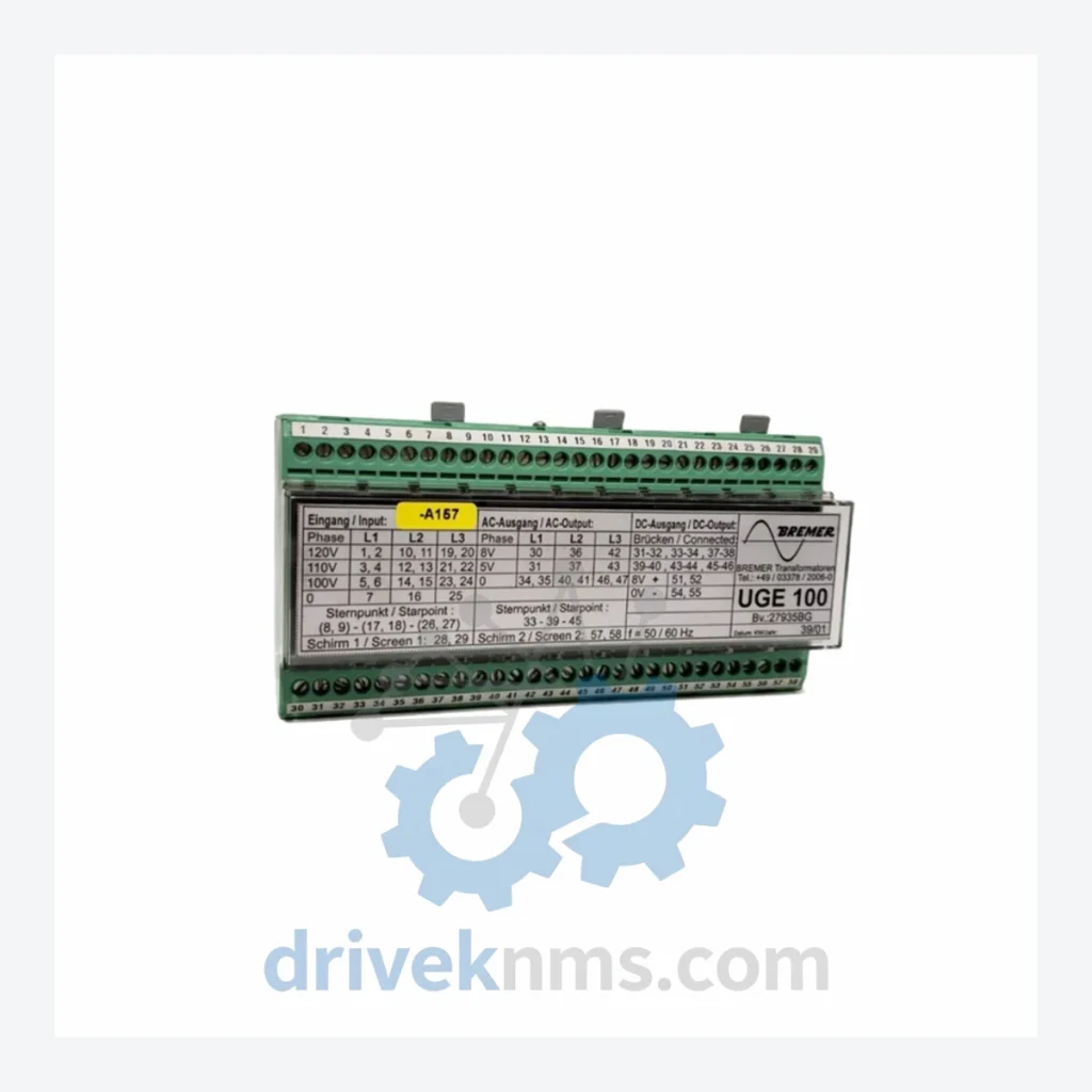Bremer Transformatoren UGE100 Voltage Detection Module – Industrial Series