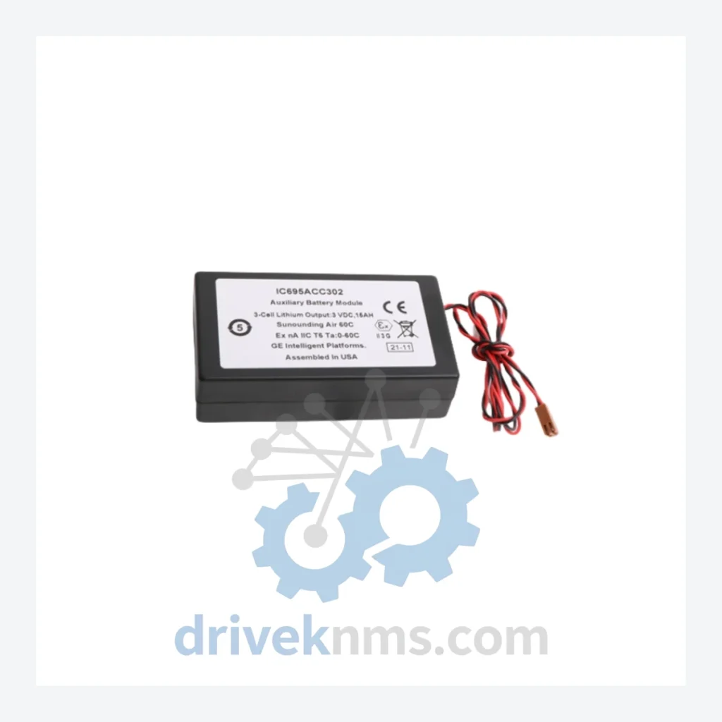 GE PACSystems RX3i Modules: IC695ACC302 Auxiliary Smart Battery Module —